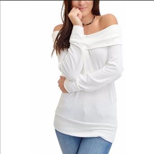 Cupcakes & Cashmere Off the Shoulder Sweater